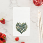 Lily van de Vallei Bloem Krans Hart Lente Liefde Servet (Insitu)