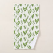 Lily van de vallei bloemen en bladeren botanisch bad handdoek (Handdoek)