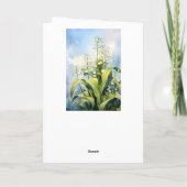 Lily van de Vallei Bloemen Gelukkige Verjaardag Kaart (Achterkant)