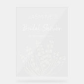 Lily van de vallei boeket Vrijgezellenfeest Acryl Bord (Voorkant)