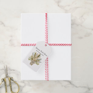Lily van de vallei boeket Vrijgezellenfeest Cadeaulabel