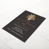 Lily van de vallei boeket Vrijgezellenfeest Folie Uitnodiging (Gedraaid)