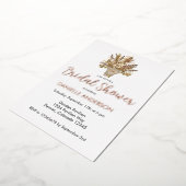 Lily van de vallei boeket Vrijgezellenfeest Folie Uitnodiging (Gedraaid)