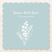 Lily van de vallei boeket Vrijgezellenfeest Kartonnen Onderzetters (Voorkant)