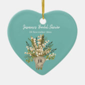 Lily van de vallei boeket Vrijgezellenfeest Keramisch Ornament (Voorkant)