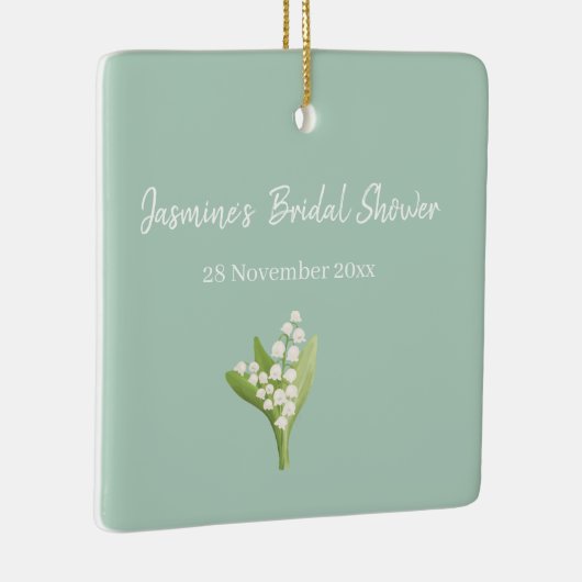 Lily van de vallei boeket Vrijgezellenfeest Keramisch Ornament (Rechts)