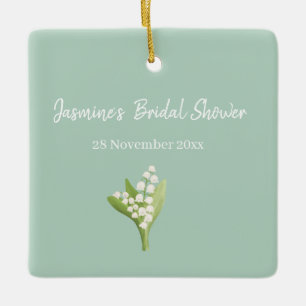 Lily van de vallei boeket Vrijgezellenfeest Keramisch Ornament