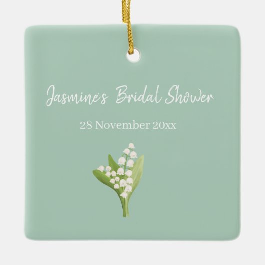 Lily van de vallei boeket Vrijgezellenfeest Keramisch Ornament (Voorkant)