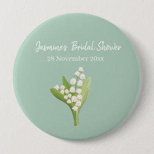 Lily van de vallei boeket Vrijgezellenfeest Ronde Button 4,0 Cm