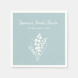 Lily van de vallei boeket Vrijgezellenfeest Servet