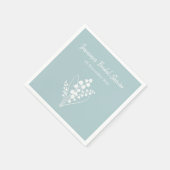 Lily van de vallei boeket Vrijgezellenfeest Servet (Hoek)