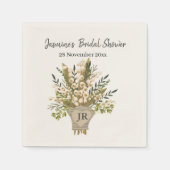 Lily van de vallei boeket Vrijgezellenfeest Servet (Voorkant)