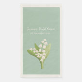 Lily van de vallei boeket Vrijgezellenfeest Servet (Voorkant)