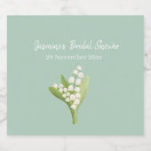 Lily van de vallei boeket Vrijgezellenfeest Sparkling Wijnetiket (Enkel label)