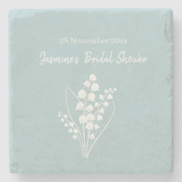 Lily van de vallei boeket Vrijgezellenfeest Stenen Onderzetter