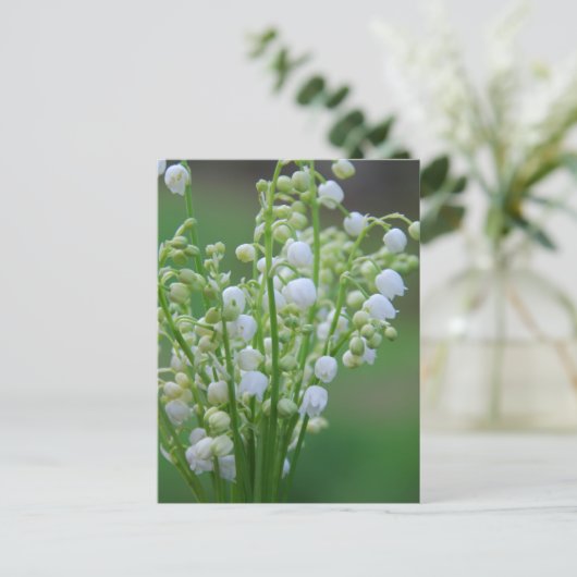 Lily van de vallei briefkaart (Staand voorkant)