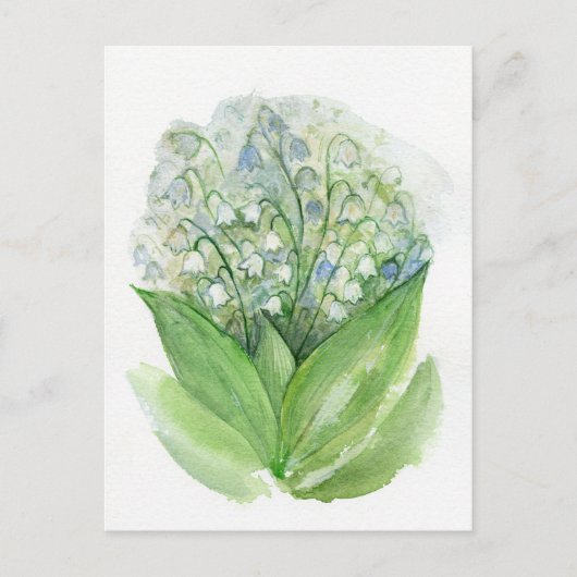 Lily van de vallei briefkaart (Voorkant)