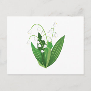 Lily van de vallei briefkaart