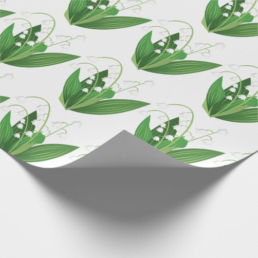 Lily van de vallei cadeaupapier (Hoek)