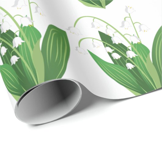 Lily van de vallei cadeaupapier (Rol Hoek)