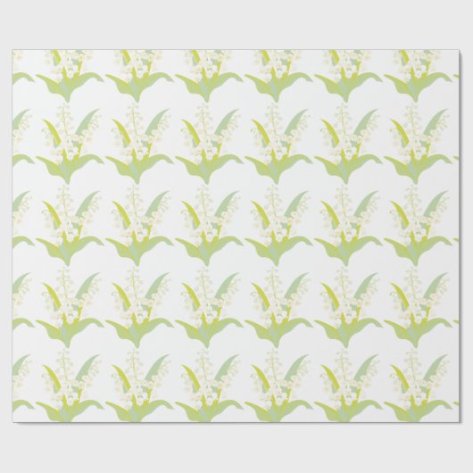 Lily van de vallei cadeaupapier (Vlak)