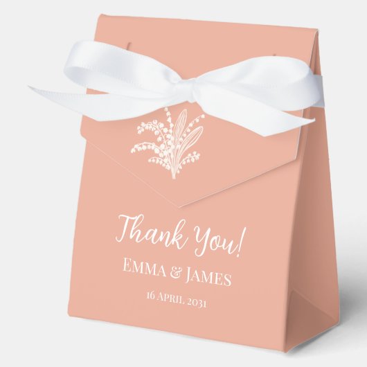 Lily van de vallei Dank U Bedankdoosjes (Voorkant)