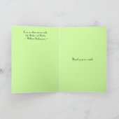 Lily van de vallei Dank U Bedankkaart (Binnen)