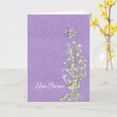 Lily van de Vallei, de verjaardag van de dochter Kaart (Gele Bloem)