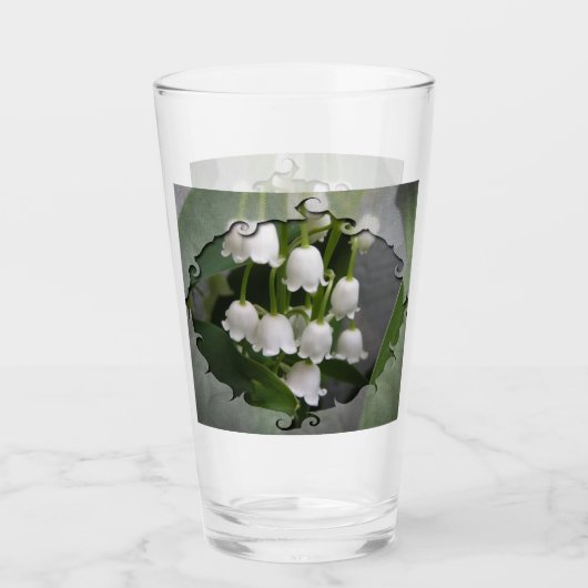 Lily van de vallei Drink glas (Voorkant)