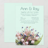 Lily van de vallei Elegance Kaart (Voorkant / Achterkant)