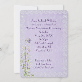 Lily van de vallei en de bruiloft kaart