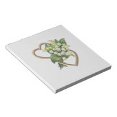 Lily van de vallei en de harten notitieblok (Schuin)