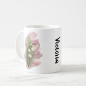 Lily van de Vallei Geluk Gepersonaliseerd Koffiemok (Voorkant links)