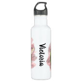 Lily van de Vallei Geluk Gepersonaliseerd Waterfles (Voorkant)