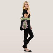 Lily van de Vallei Geluk Gepersonaliseerd Zwart Tote Bag (Op model)