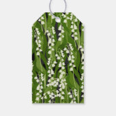 Lily van de vallei groen bruiloft dank u cadeaulabel (Achterkant)