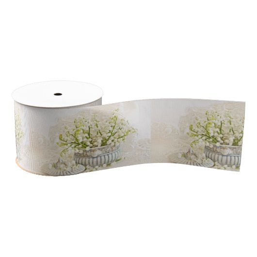 Lily van de vallei grosgrain lint (Spoel)