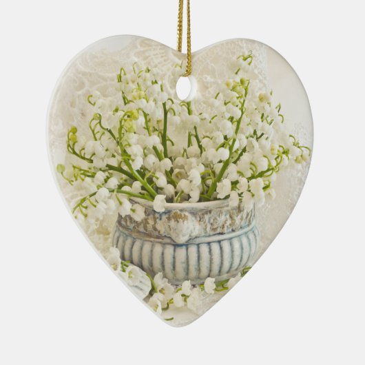 Lily van de vallei keramisch ornament (Rechts)