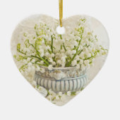 Lily van de vallei keramisch ornament (Voorkant)