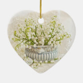 Lily van de vallei keramisch ornament (Achterkant)