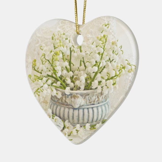 Lily van de vallei keramisch ornament (Links)