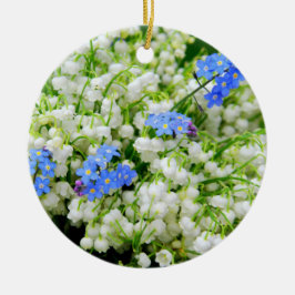 Lily van de vallei keramisch ornament