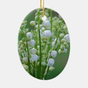 Lily van de vallei keramisch ornament