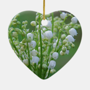 Lily van de vallei keramisch ornament