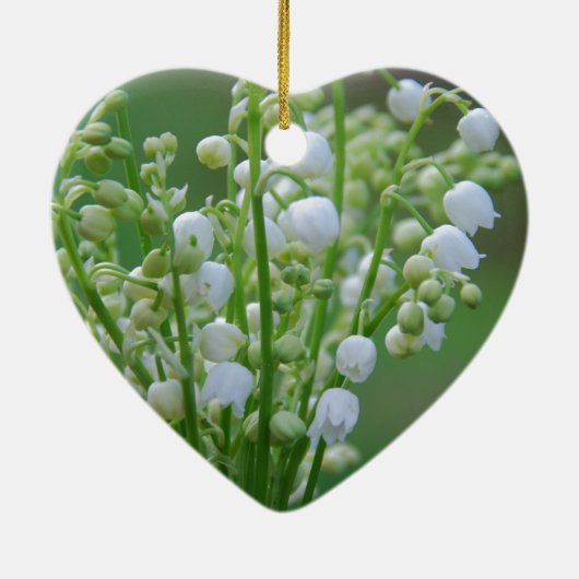 Lily van de vallei keramisch ornament (Achterkant)