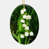 Lily van de vallei keramisch ornament (Achterkant)