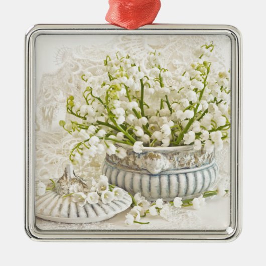 Lily van de vallei metalen ornament (Voorkant)