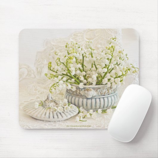 Lily van de vallei muismat (Met muis)