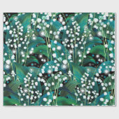 Lily van de vallei. Naadloos achtergrondpatroon Cadeaupapier (Vlak)