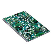 Lily van de vallei. Naadloos achtergrondpatroon Notitieboek (Rechterzijde)